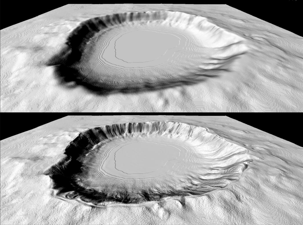 Процедурные песчаные дюны и эрозия рельефа